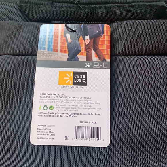 NWT CaseLogic laptop messenger bag - Picture 3 of 8